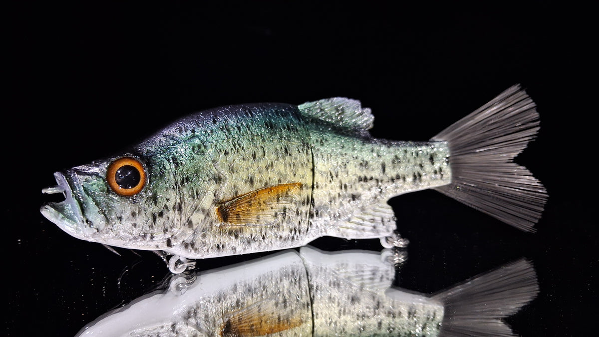 KGB 8" OG Crappie "CC Speckled Slab"