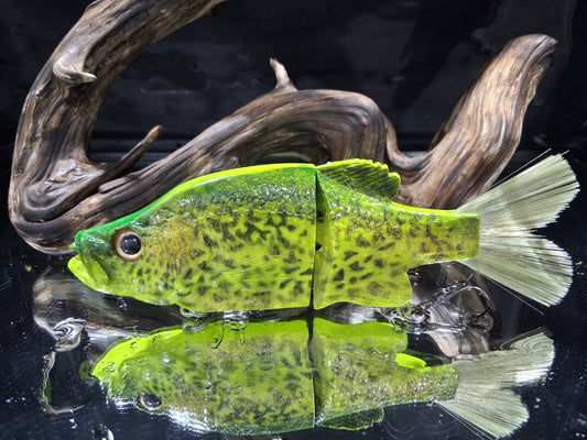 KGB 8" OG Crappie "Chartreuse Sacalait"